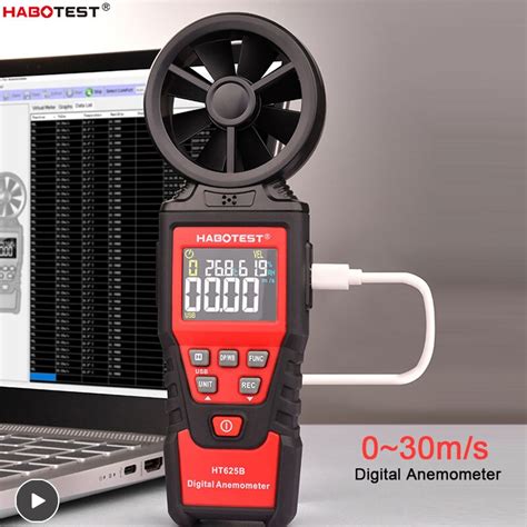 ветромер Digital Air Anemometer Temp Wind Speed Me Grandado