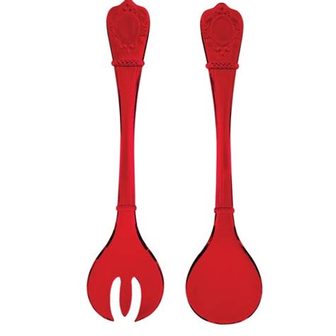 CUTLERY SALAD SET RED San Seng Co Pte Ltd