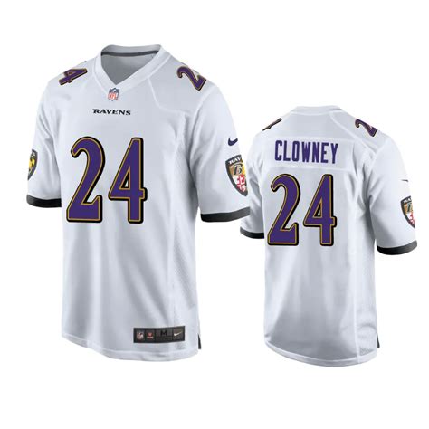 Baltimore Ravens Jadeveon Clowney White Game Jersey - NB Jersey