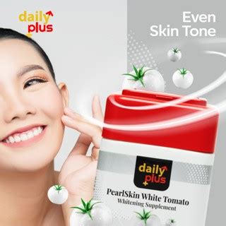 Daily Plus Whitening Supplement Pearlskin White Tomato Shopee