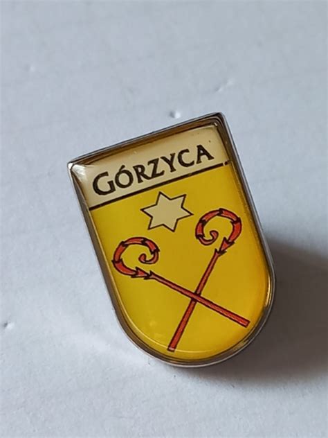 Herb gmina Górzyca przypinka pin odznaka wpinka Siedlce Kup teraz