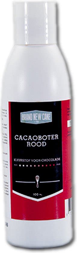 BrandNewCake Cacaoboter Gekleurd Rood 100ml Chocolade Kleurstof