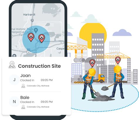 Gps Time Clock For Construction