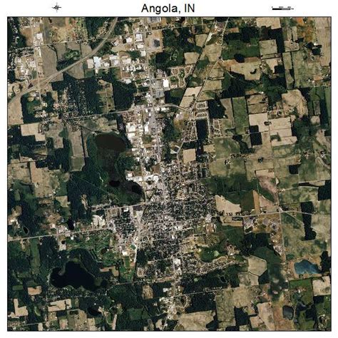 Aerial Photography Map of Angola, IN Indiana