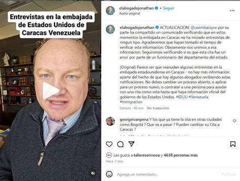 ¿la Embajada De Estados Unidos Retoma Entrevistas Para Solicitudes De Visa Desde Caracas