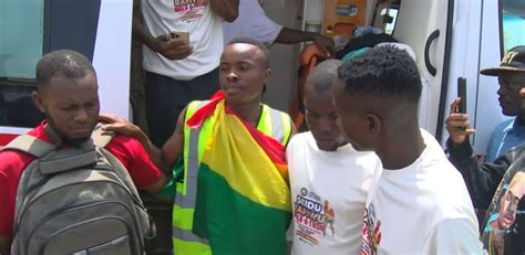 Seidu Rafiwu Finishes Four Day Walk A Thon From Techiman To Accra