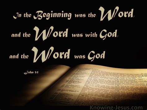 John 11 In The Beginning Was The Word Beige