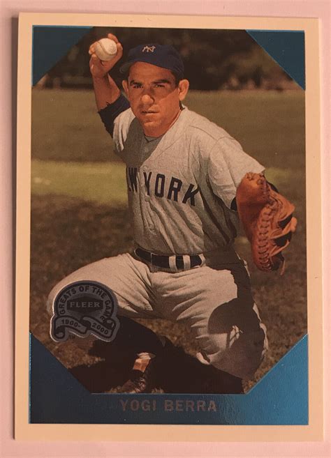 2000 Fleer Greats Of The Game Retrospection Yogi Berra 12 EBay