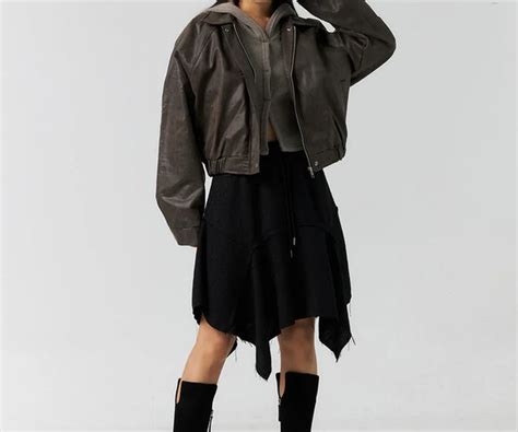 faux leather   style  chic  eco friendly material lewkin