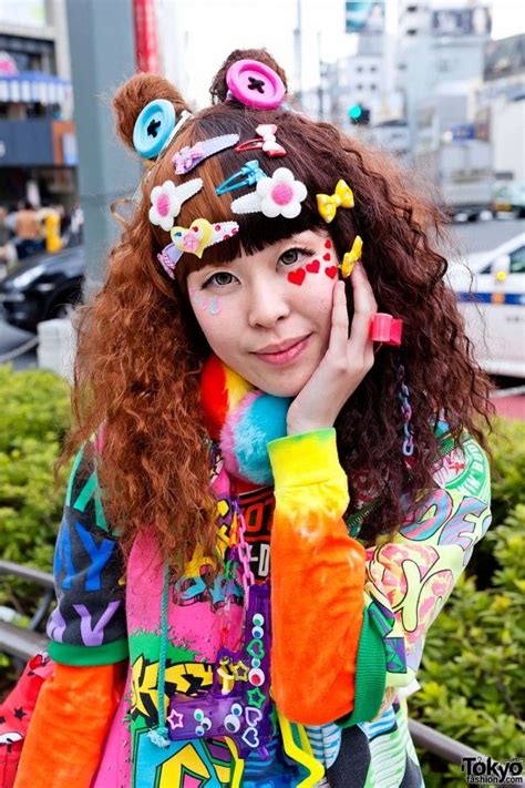 Harajuku Rainbow Decora Color Explosion Girls Japanese Fashion Trends