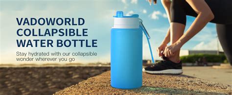 Amazon Vadoworld Collapsible Water Bottles 19oz With Spout