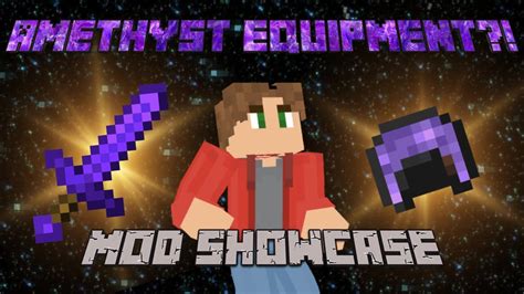 New Amethyst Armor Equipment Minecraft Mod Showcase Youtube