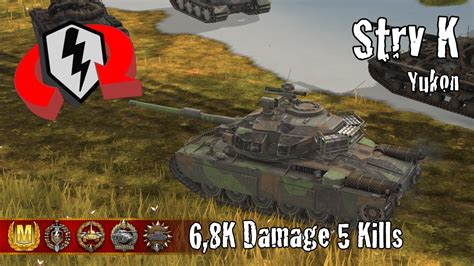 Strv K 6 8K Damage 5 Kills WoT Blitz Replays YouTube