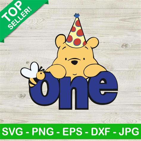 Winnie The Pooh 1st Birthday Svg 1st Birthday Svg Birthday Boy Svg