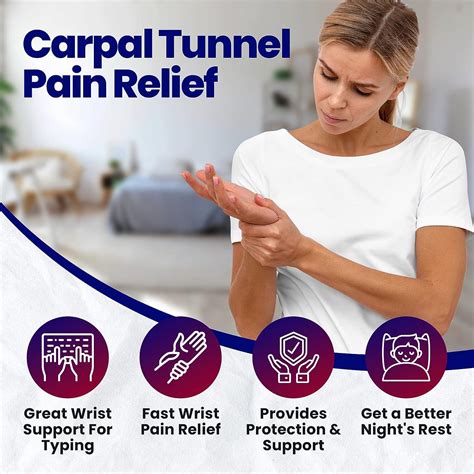 Carpal Tunnel Brace Wrist Splint - Longer Support for Forearm & Wrist