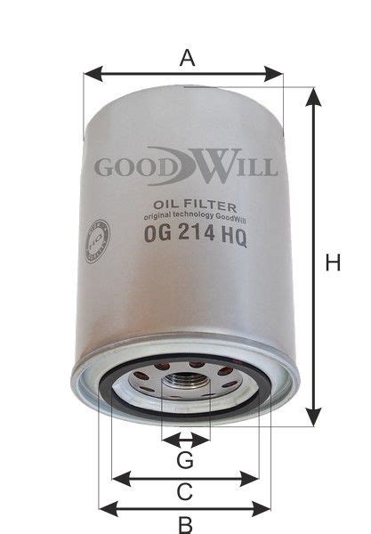 Фильтр масляный Goodwill OG214HQ;OG 214 HQ - купить по выгодным ценам в ...