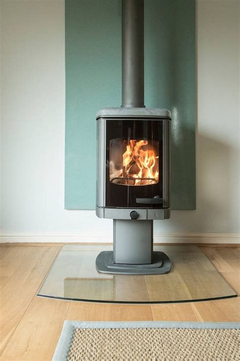 Vlaze Green Heat Shield From Kernow Fires Wood Stove Wood Stove Heat