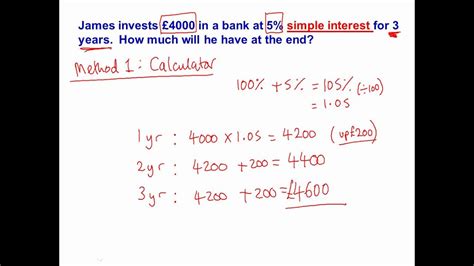 Simple Interest Mathscast Youtube