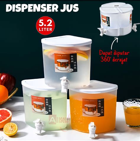 BISA COD PROMO Dispenser Jus Plastik Mini 5 2 Liter Galon Air