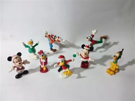 Figuras Sonrics Navidad Disney Mickey Mouse 8 Pzs MercadoLibre