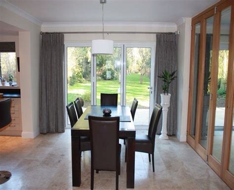 Bifold door curtains Conservatory Interiors, Conservatory Extension ...