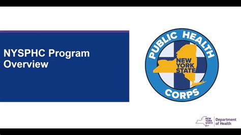 Nys Public Health Corps Nysphc Fellowship Program Information Session