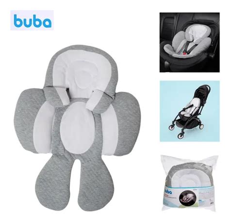 Redutor De Bebe Conforto Buba - Almofada Bebê Conforto Carrinho Redutor Buba Cinza | Frete grátis