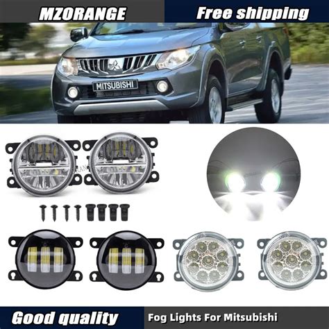 Fog Lights For Mitsubishi ASX L200 Pajero 4 Outlander Grandis LED Fog