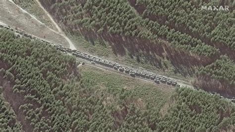 Satellite Images Show Huge Russian Convoys In Ukraine