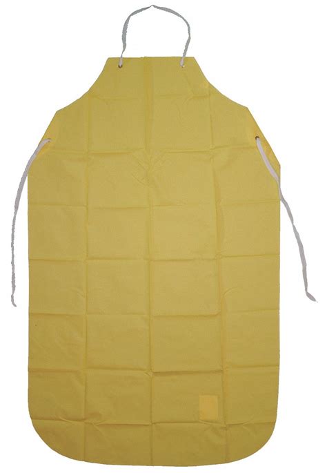 Ansell Chemical Resistant Bib Apron Universal Yellow Urethane Nylon