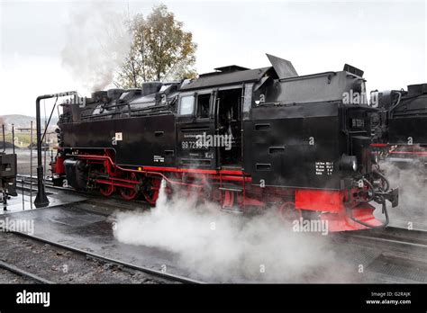 Steam Locomotive Of The Harz Narrow Gauge Railways Brocken Railway In