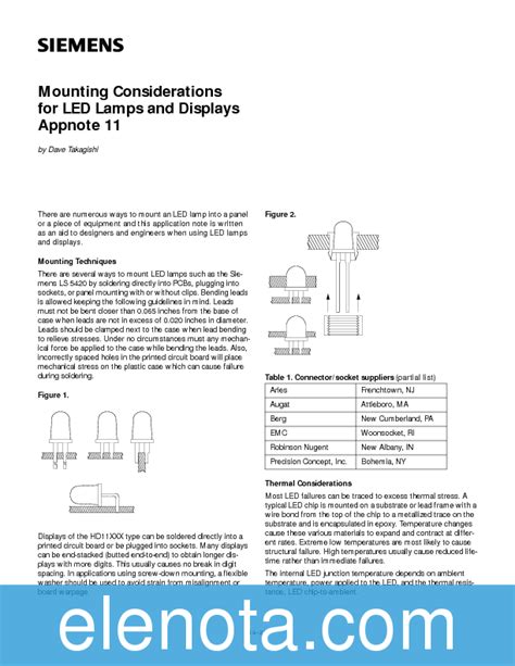 APPLICATION NOTES Datasheet PDF 33 KB Infineon Pobierz Z Elenota Pl