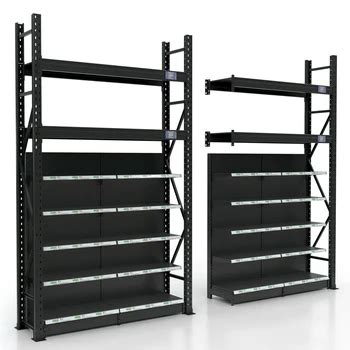 Black Wire Slatwall Series Store Shelving Australian Style Heavy Duty