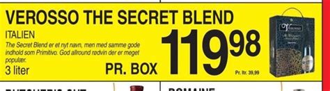 Verosso The Secret Blend Tilbud Hos Abc Lavpris