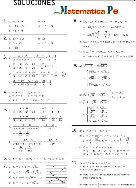 NÚMEROS COMPLEJOS EJERCICIOS RESUELTOS MATEMATICAS 1 BACHILLERATO PDF