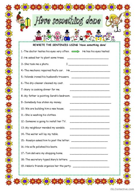 Have Something Done English Esl Worksheets Pdf Doc