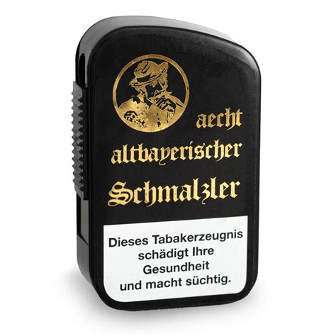 Bernard Aecht Altbayerischer Schmalzler Schnupftabak Snuffland De