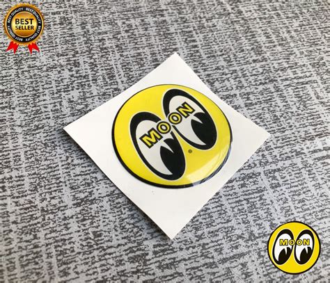 Sticker Mooneyes Logo Timbul Premium Stiker Emblem Sticker Motor