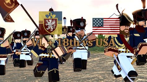 Roblox Napoleonic Wars Vl 18th Vs Usa Youtube