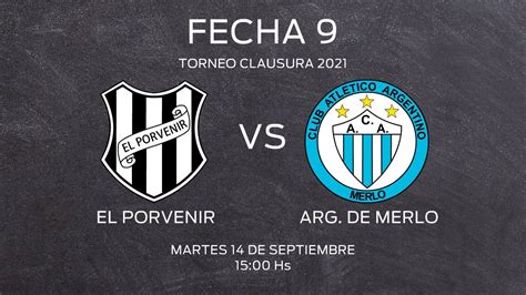 En Vivo El Porvenir Vs Arg De Merlo Torneo Clausura