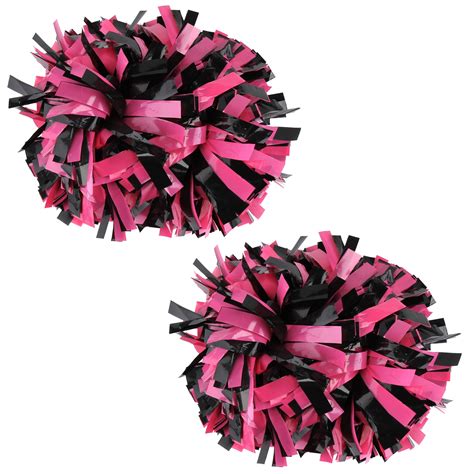 Plastic Cheer Pom Poms Cheerleading Cheerleader Gear 2 Pieces One Pair