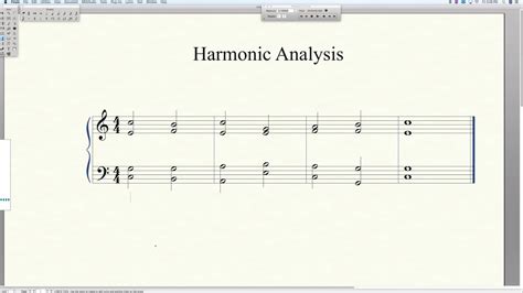 Harmonic Analysis In Finale Youtube