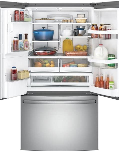 Ge French Door Refrigerator Dfe28jskss Level Up Appliances And More