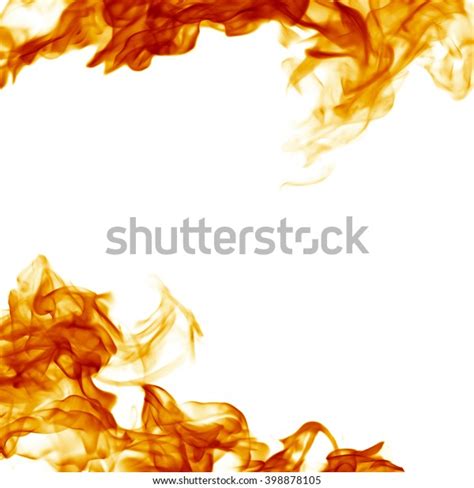 Fire Flames On White Background Stock Photo 398878105 | Shutterstock