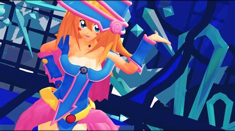 Mmd Dark Magician Girl Onegai Darling Youtube