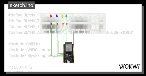 Led Blynk Wokwi Esp32 Stm32 Arduino Simulator