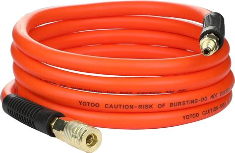 YOTOO Air Hose 3 8 In X 10 Ft 300 PSI Hybrid Lead In Air Compressor