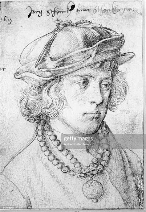 Sketched Portrait Of German Painter Hans Holbein The Elder News Photo