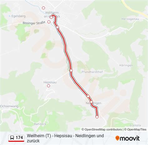 174 Route Schedules Stops And Maps Neidlingen Schlossgärten Updated