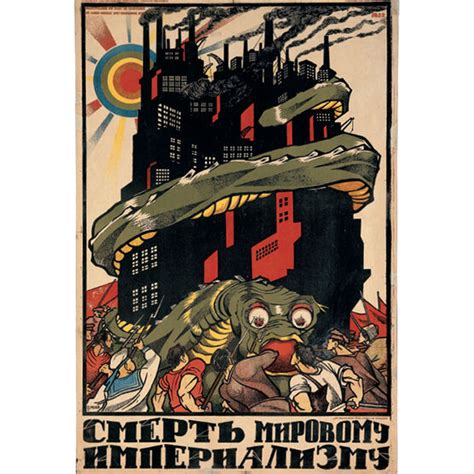 Russian Revolutionary Poster Death To World Imperialism Posters